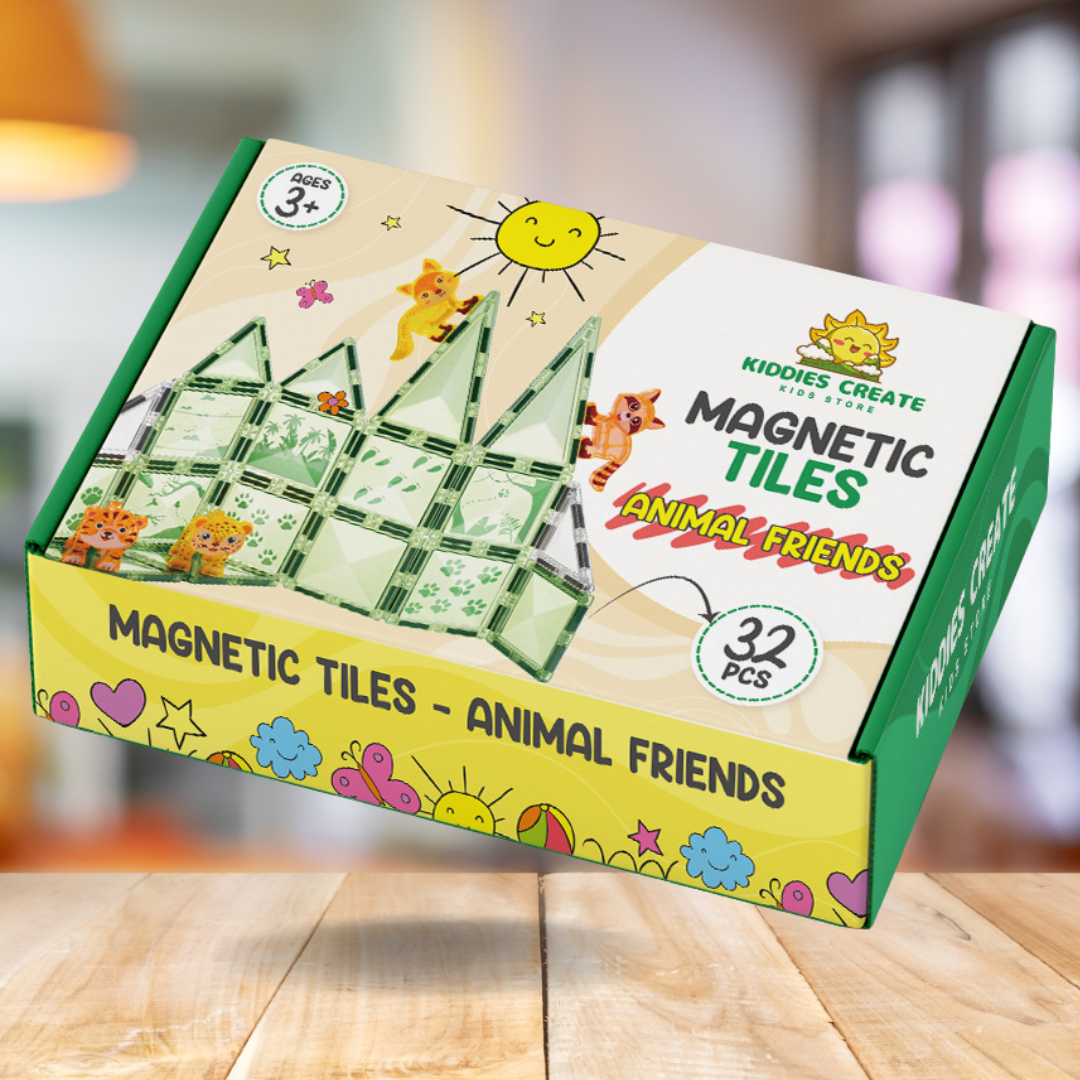 Magnetic Tiles Set – Animal Friends
